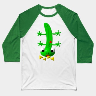 Cute Newt Nibbling Nachos Baseball T-Shirt